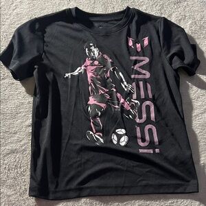 Kids Black Graphic T-Shirt